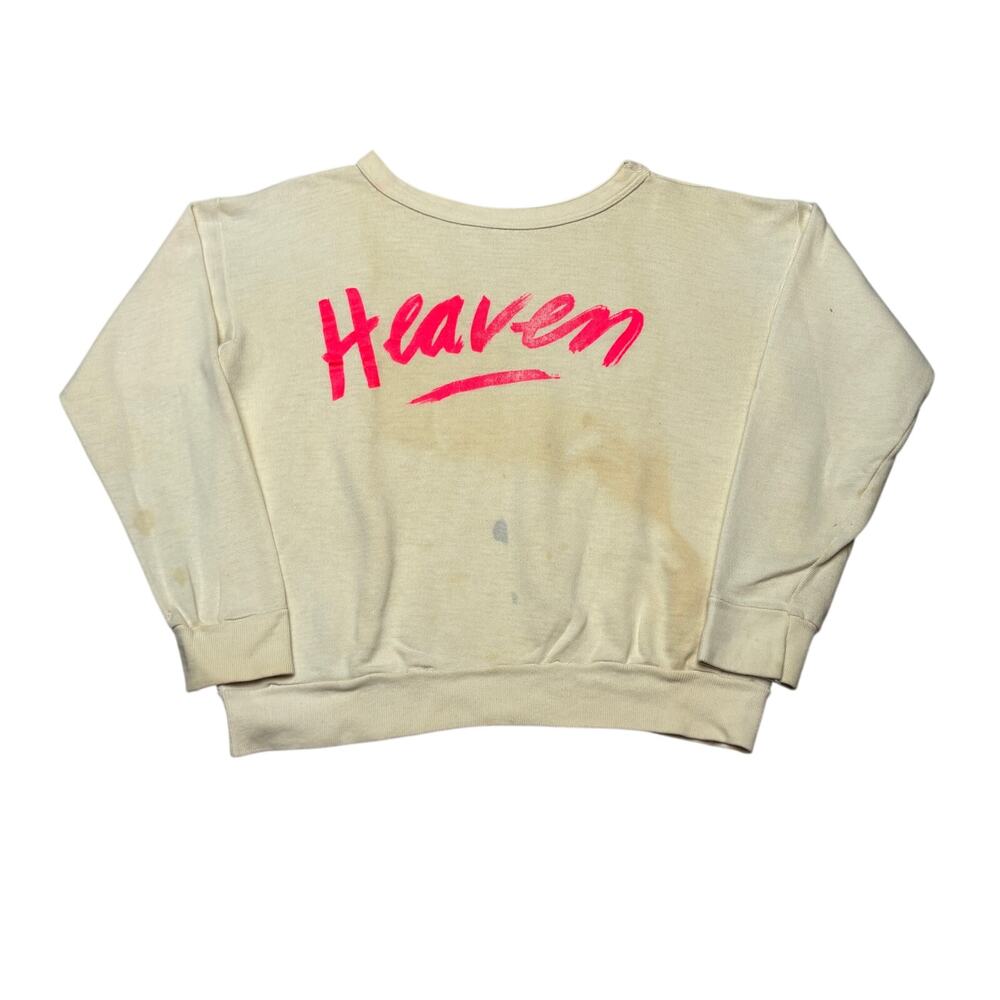 Vintage 80s Heaven Century City Mall Store Promo Sweatshirt Pop Sharon Stone